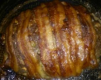 Easy Recipe Bacon Wrapped Herbed Meatloaf Yummy