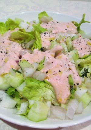 Foto principal de Cogollo de Tudela con atún en conserva y salsa de yogur griego al tomillo