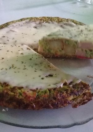 Una foto de Tortilla de Brócoli y verduras # SinHarina