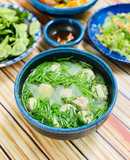 Canh Bầu Nấu Giò Sống