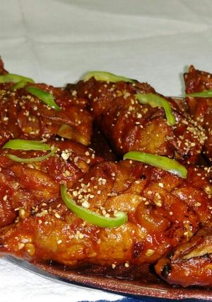 A picture of Schezwan fish momo.