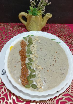 A picture of Healthy Halim Seeds, Fruits, Oats Smoothie.