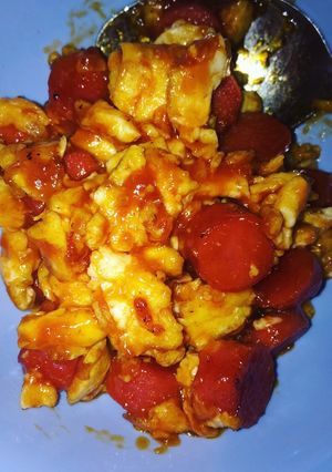 Foto resep Orak Arik Telur Keju