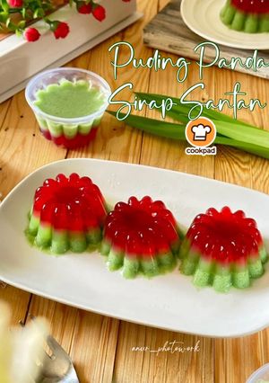 Gambar Puding Pandan Sirap Santan