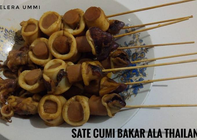Anti Ribet, Memasak Sate Cumi Bakar Ala Thailand Murah