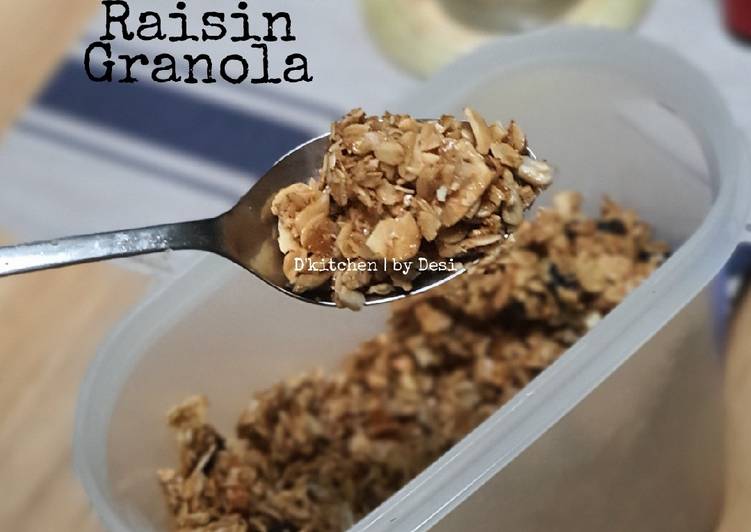 Resep Cinnamon raisin granola, Sempurna