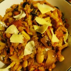 A picture of Vegan Sausage Casserole.