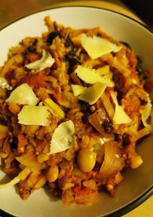 A picture of Vegan Sausage Casserole.
