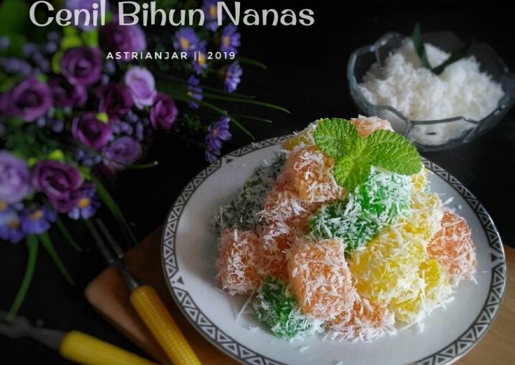 resep cara membuat Cenil Bihun Nanas