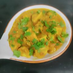 A picture of Dhaba style masala ARBI(TARO).