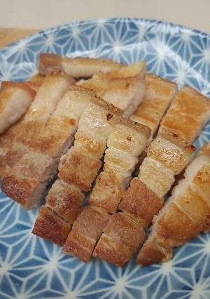 鹽味豬五花 的食譜成品照片