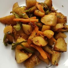 A picture of Tandoori potatoes.