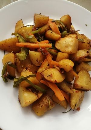 A picture of Tandoori potatoes.