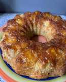 Torta de banana invertida