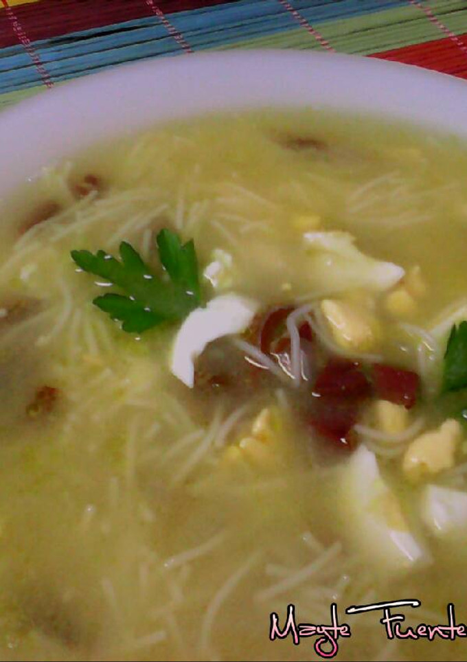 Una foto de Sopa de picadillo
