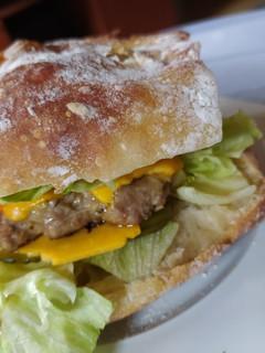 Una foto de Hamburguesa casera