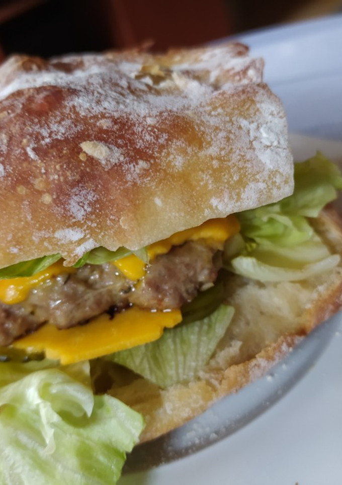 Una foto de Hamburguesa casera