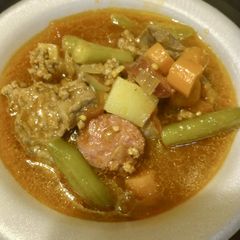 A picture of Beef and Vegetable Soup 2023.