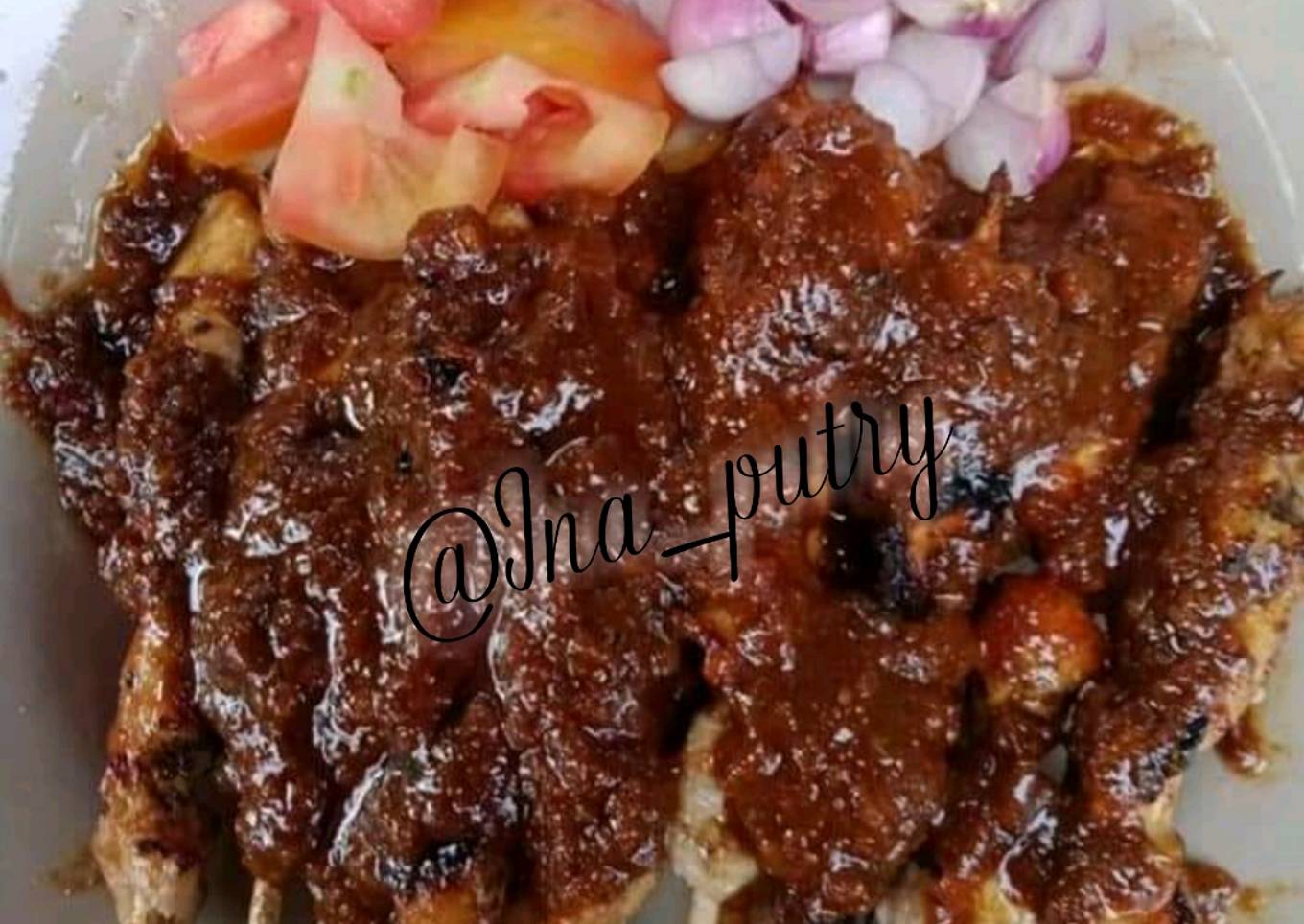 Sate Ayam bumbu kacang