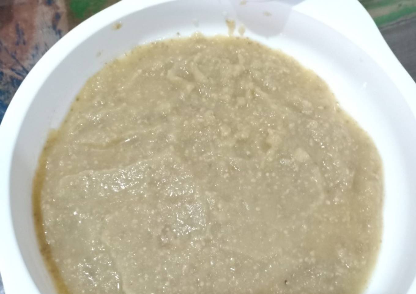 Menu 4* bubur kentang Mpasi