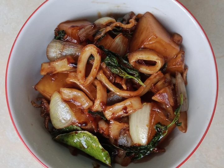 Langkah Gampang Menyiapkan Resep Cumi lada hitam yang Enak Banget Anti Ribet, Sempurna