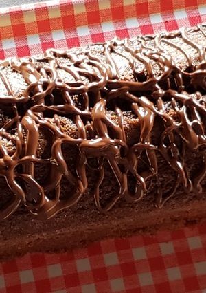 Una foto de Budín de chocolate húmedo