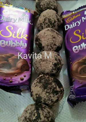 A picture of Dates Dry fruits chocolate Laddu.