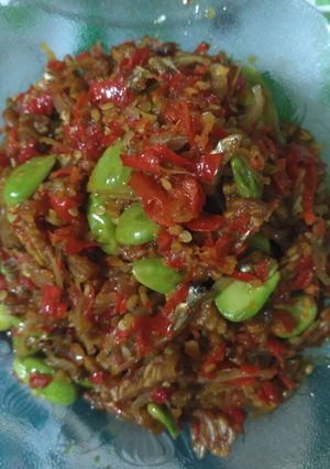 Foto resep Teri Tempe Sambal Pete