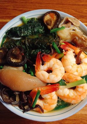 Hình của món Bún tôm.