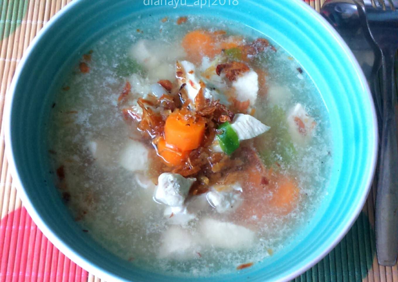 Sop ayam ala pak min #bandung_recookIndahtriwiartuti