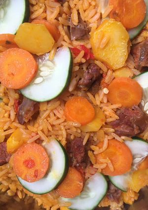 A picture of Jallop rice.