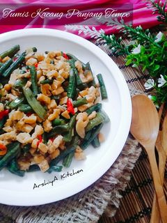 Foto resep Tumis Kacang Panjang dan Tempe