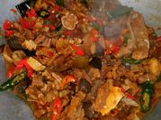 Gambar oseng babat sapi pedes