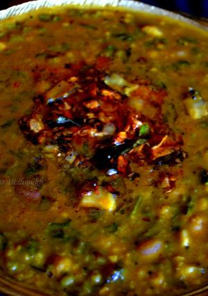 A picture of Paatal Bhaji / Dal Bhaji.