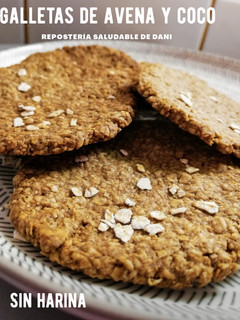Una foto de Galletas de avena y coco sin harina