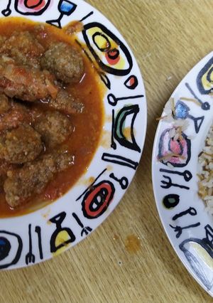 صورة لوصفة كفتة الأرز