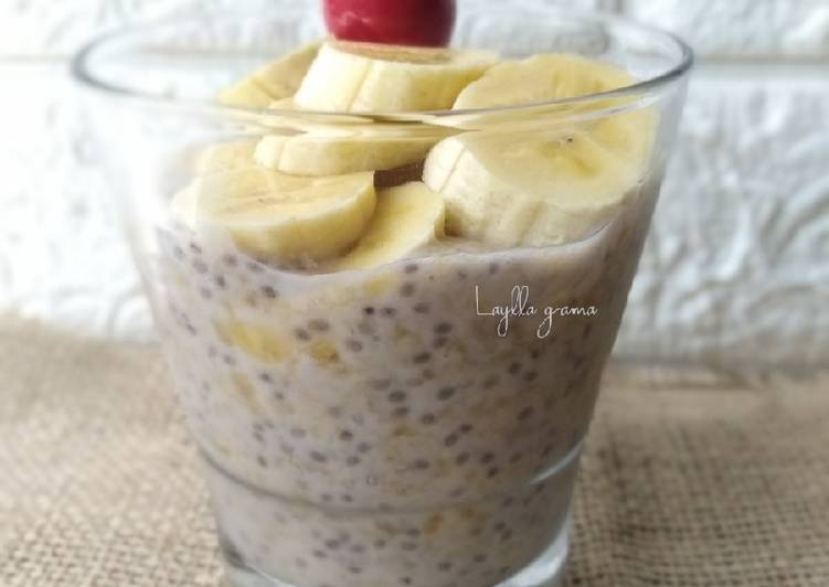 Resep Banana chia pudding yang Enak