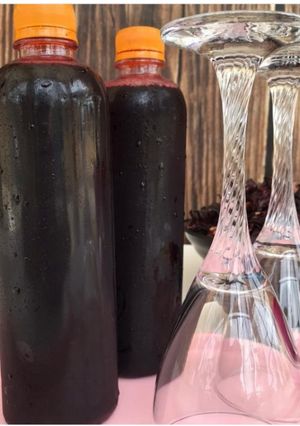 A picture of Fruity zobo drink.