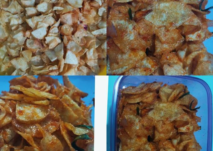 Resep Kripik Kentang Balado Kriuk Kriuk Oleh Laras Feronika Cookpad