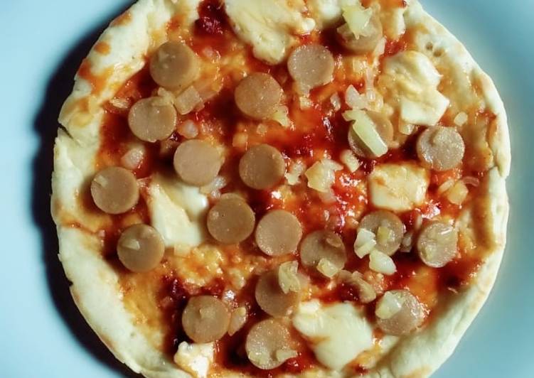 Cara Gampang Membuat Pizza Sosis Teflon Gampang Enak dan Antiribet