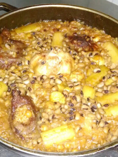 Una foto de Arroz al horno con Legumbres y Castañas