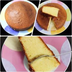 A picture of Vanilla sponge cake.