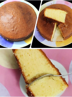 A picture of Vanilla sponge cake.
