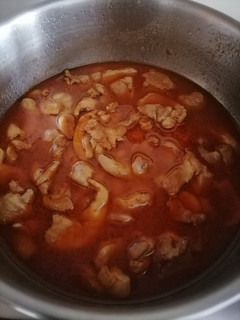 Una foto de Pollo con almendras (Thermomix)