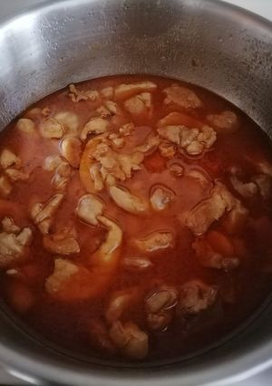 Una foto de Pollo con almendras (Thermomix)