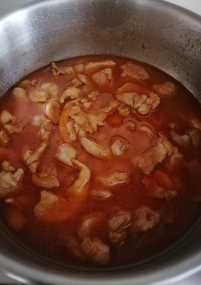 Una foto de Pollo con almendras (Thermomix)