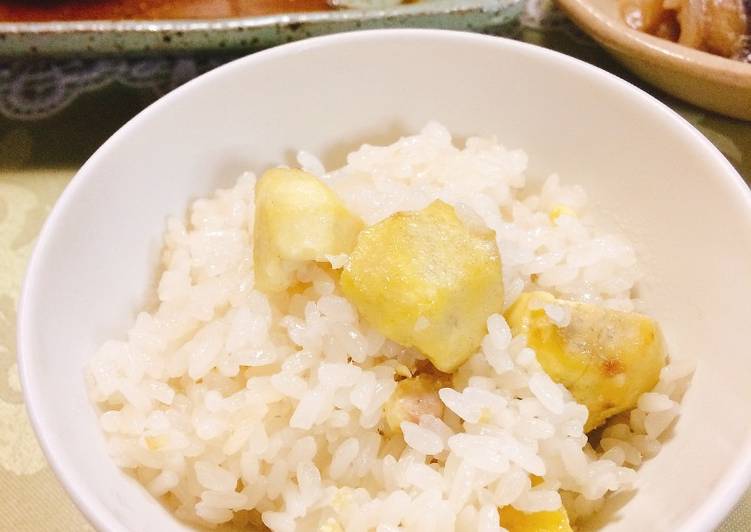 Easiest Way to Make Perfect Chestnuts rice (Kuri Gohan)