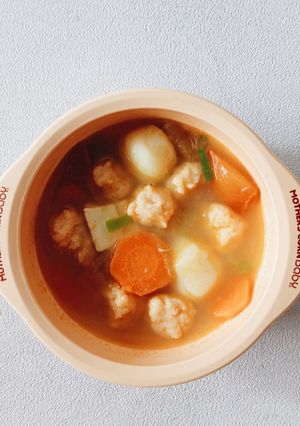 Foto resep MPASI : Sup Tom Yum Bola Udang