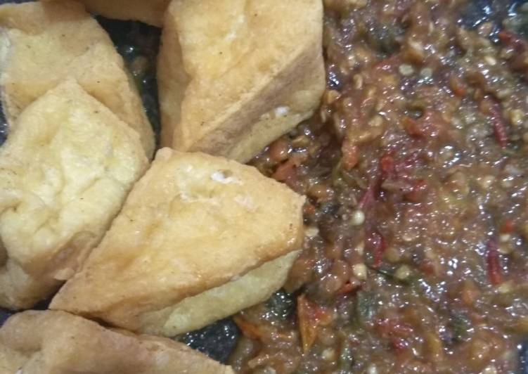 Resep Tahu sambel bawang Anti Gagal