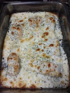 Una foto de Bacalao con costra de alioli